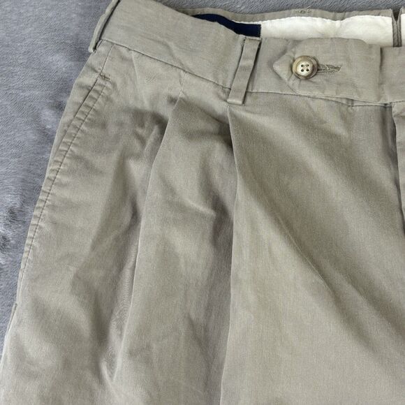 Corbin Pants Mens 32x34 Tan Pleated Straight Leg Slash Pocket‎ Career Business - Picture 5 of 12